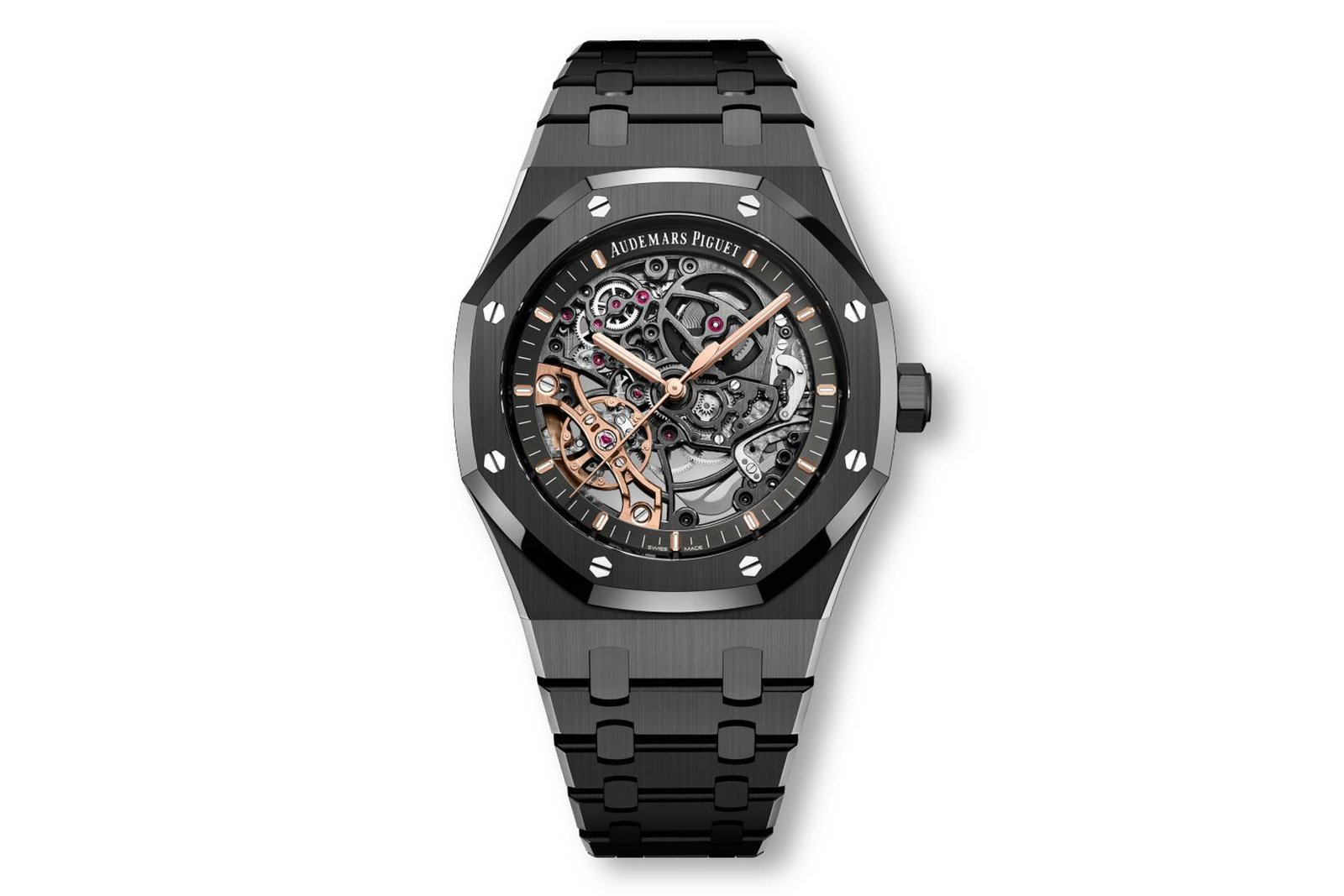 Audemars Piguet Skeleton AP Royal Oak Black Skeleton Metal