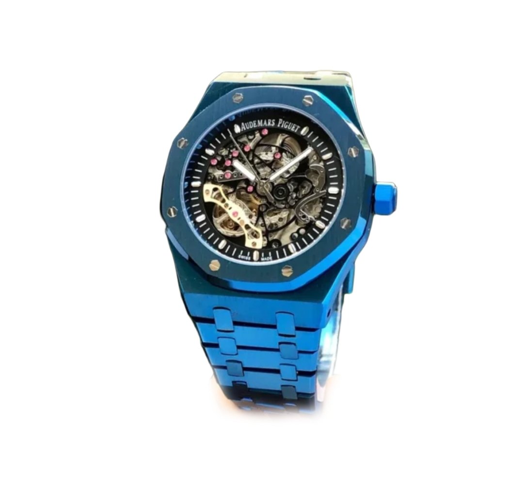 Audemars Piguet Skeleton AP Royal Oak Dark blue Skeleton Metal
