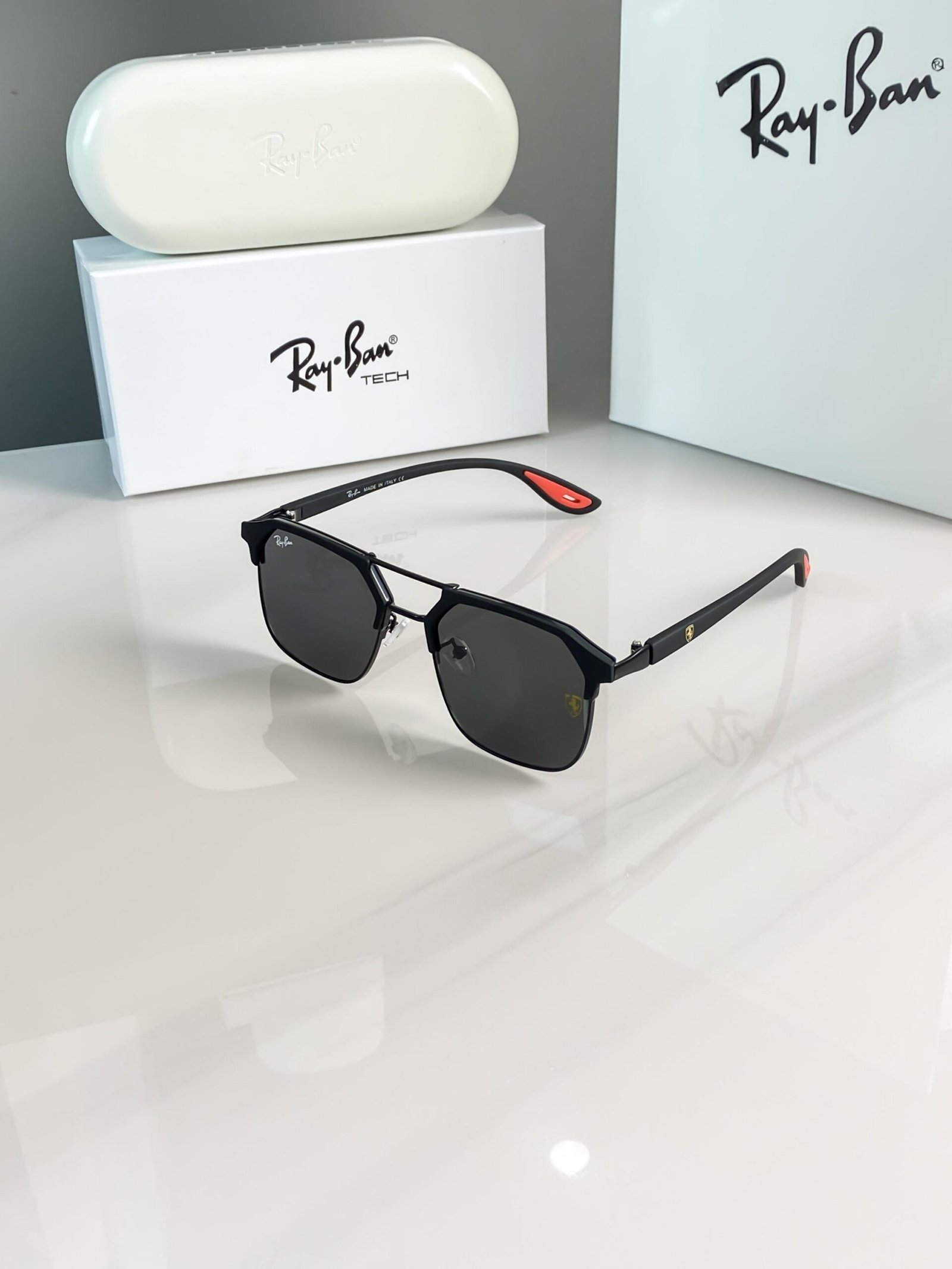 LUXURY SHADES #04 FULL BLACK BRANDED PREMIUM SUNGLASS